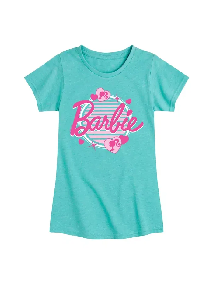 Футболка с коротким рукавом Big Girls Logo Hearts Graphic Barbie — синий