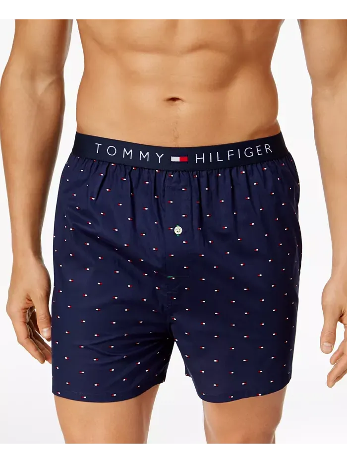 Мужские боксеры из хлопка с принтом логотипа Flag Tommy Hilfiger