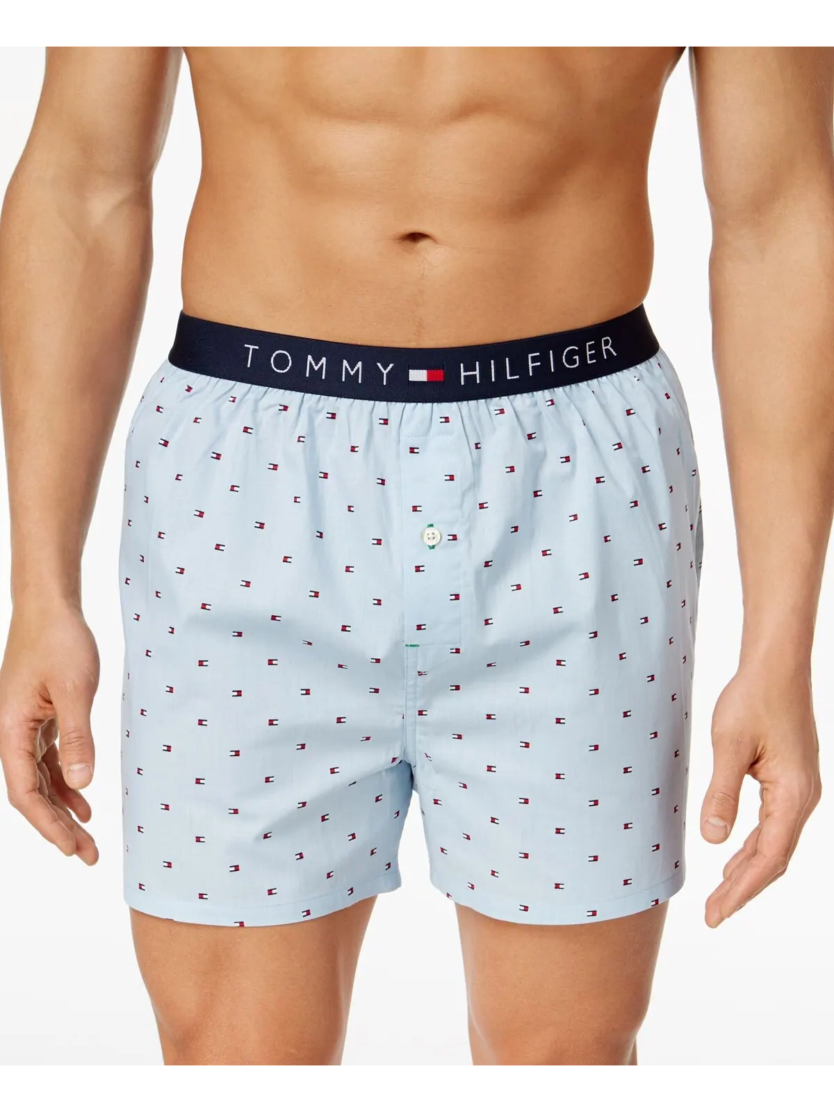 Мужские хлопковые боксеры с логотипом и флагом Tommy Hilfiger