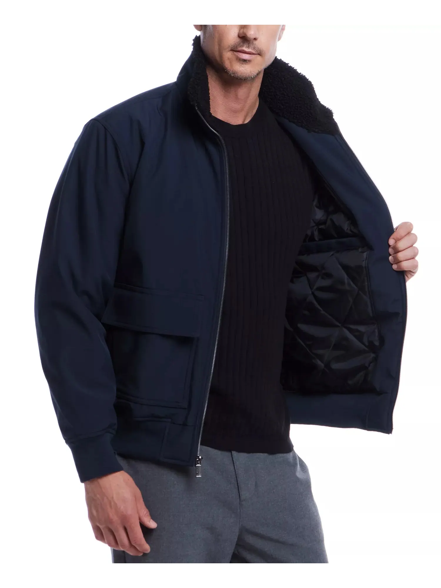 Мужская куртка-бомбер Flex Tech Weatherproof — изображение 3 из 5, синий