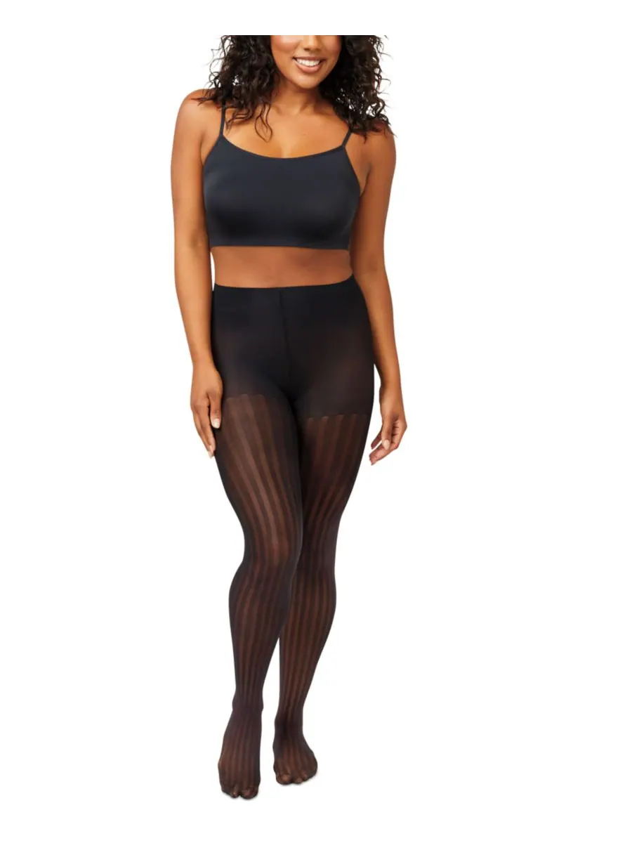 Женские утягивающие колготки Hanes в полоску ALLSTAR PRODUCTS GROUP — черный