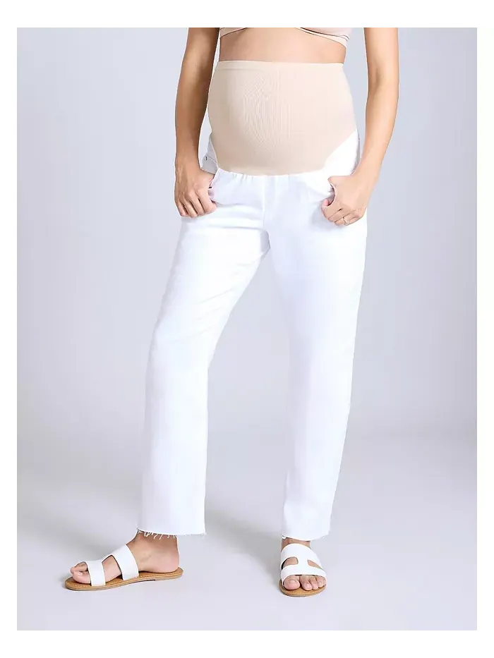 Женские джинсы Secret Fit Over the Belly с прямыми штанинами - Motherhood Maternity