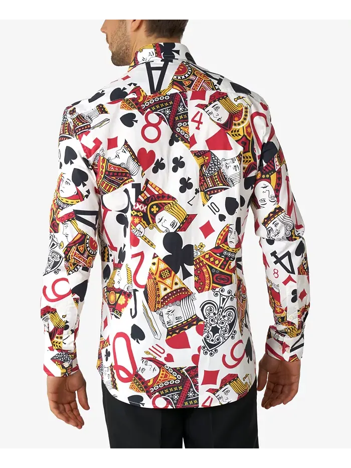 Мужская принтованная рубашки для тематических вечеринок для мужчин OppoSuits — изображение 2 из 3, мульти