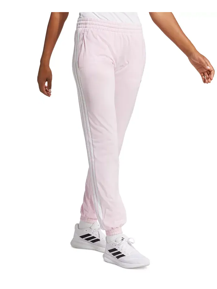 Женские трикотажные брюки с тремя полосками Track Pants adidas — изображение 3 из 5, прозрачный розовый