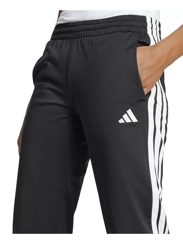 Женские трикотажные брюки с тремя полосками Track Pants adidas — изображение 4 из 5, черный/белый