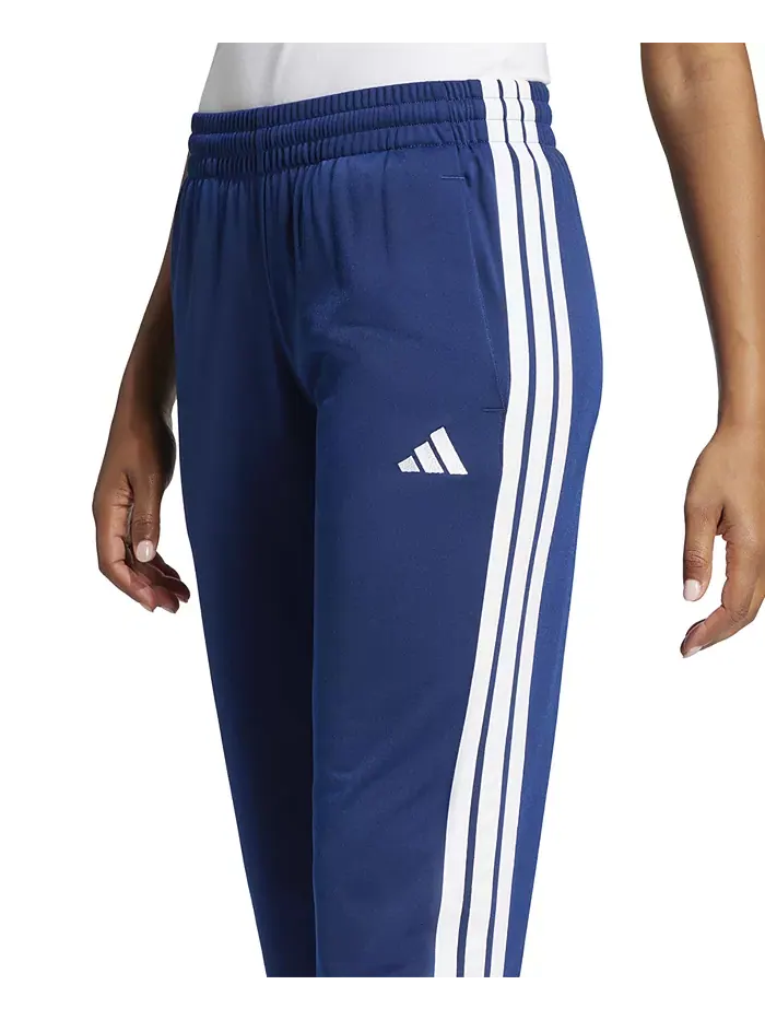 Женские трикотажные брюки с тремя полосками Track Pants adidas — изображение 4 из 5, темный синий/белый