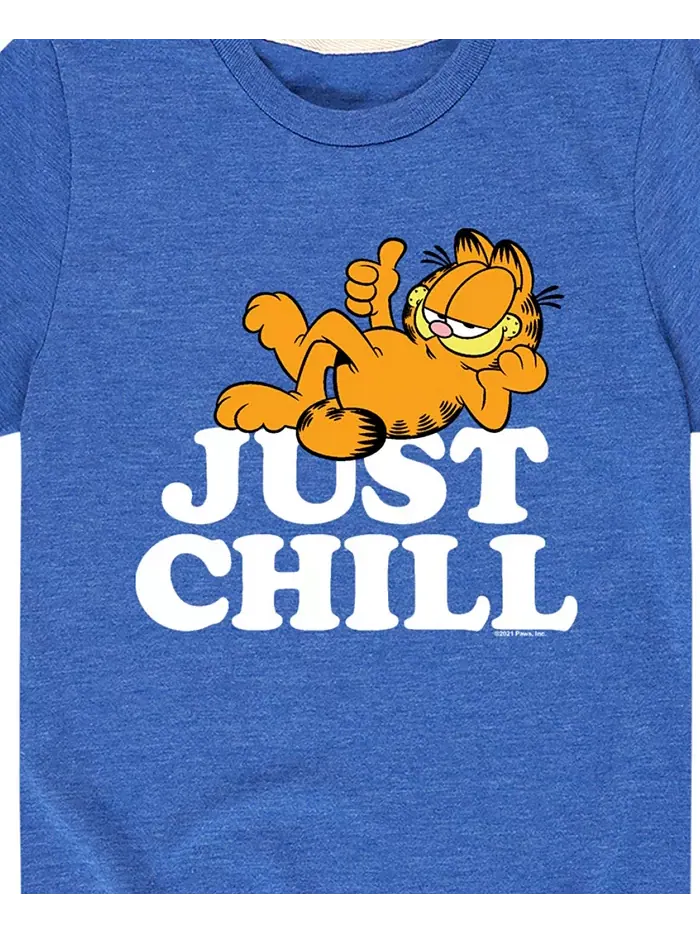 Футболка с принтом "Big Boys Just Chill" Garfield — изображение 3 из 3, синий