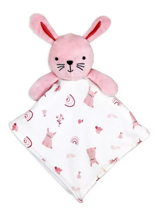 Набор для новорожденных Baby Girls Rose Bunnies, 8 предметов Rock-A-Bye Baby Boutique — изображение 7 из 8, розовый