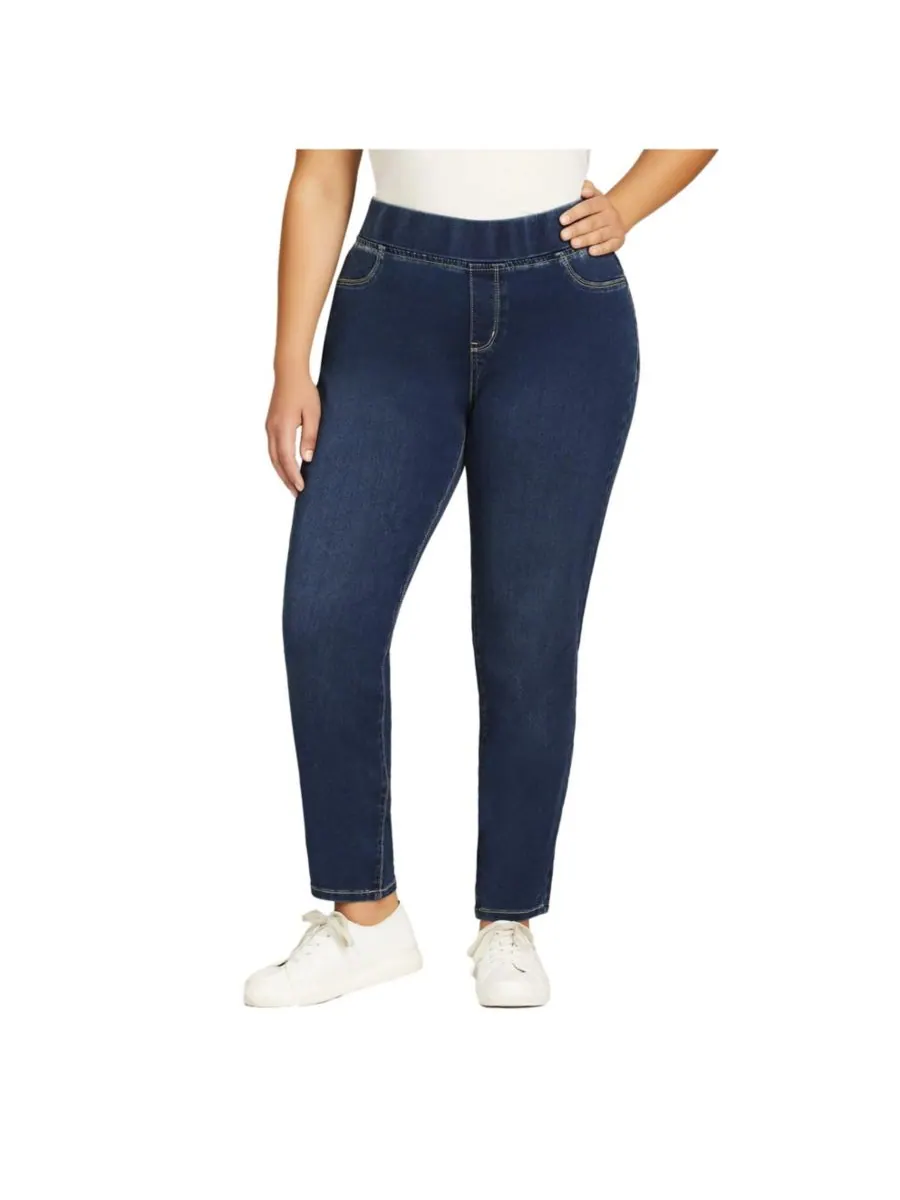 Женские джинсы Butter Denim Pull-On High Rise Jean AVENUE — изображение 1 из 3, синий