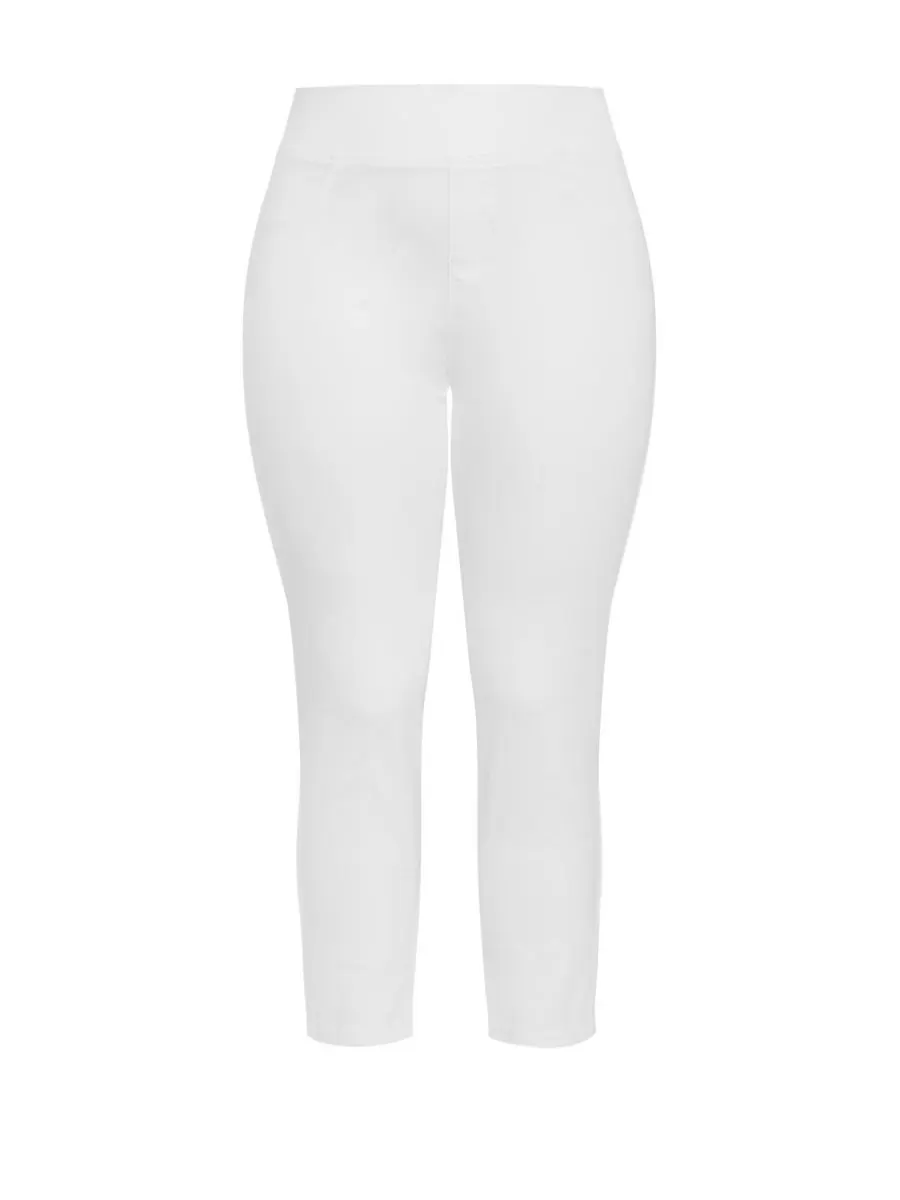 Женские джинсы Butter Denim Pull-On High Rise Jean AVENUE — изображение 2 из 3, белый
