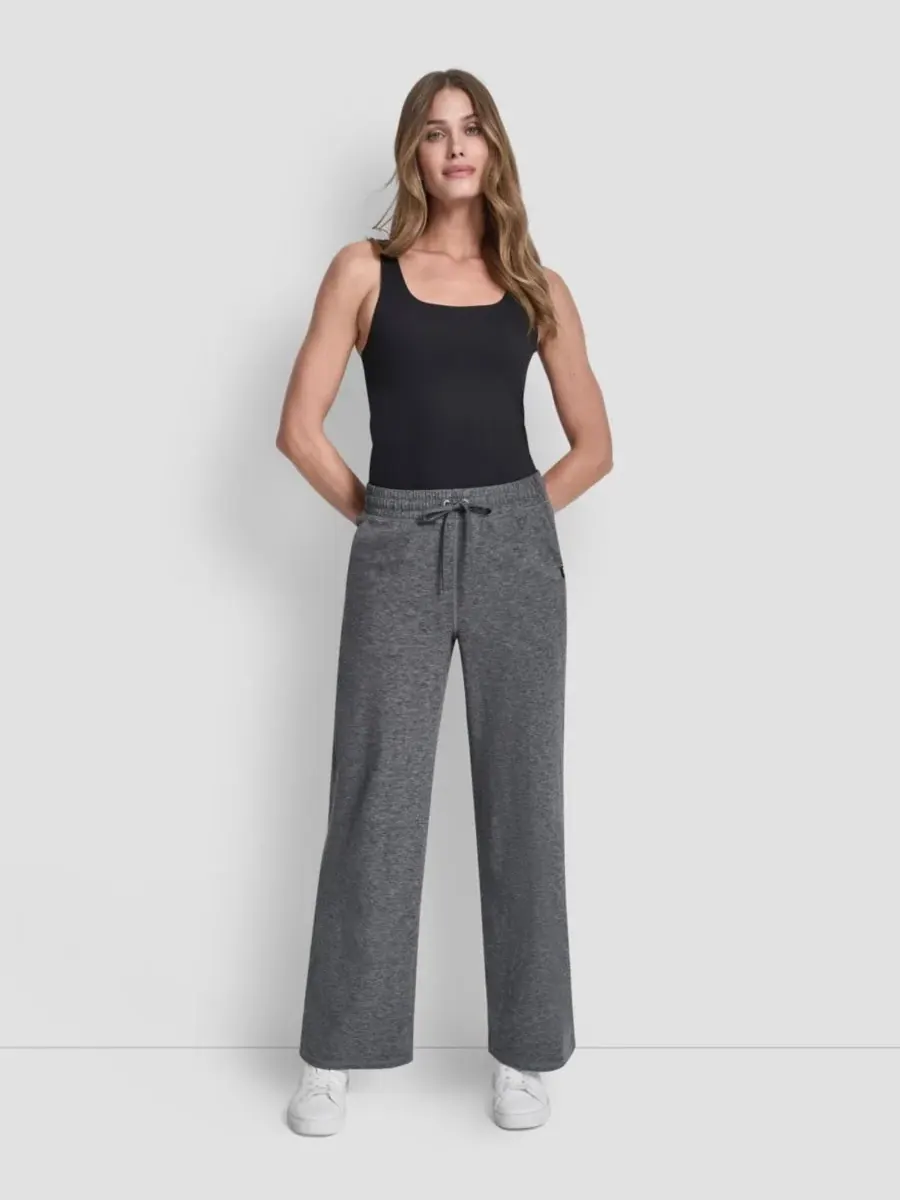 Женские брюки прямого кроя с широкими штанинами DKNY