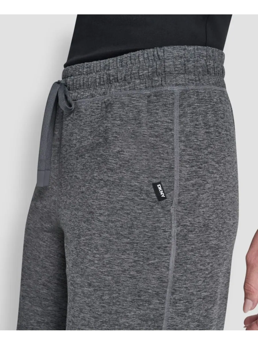 Женские брюки прямого кроя с широкими штанинами DKNY — изображение 4 из 6, черный