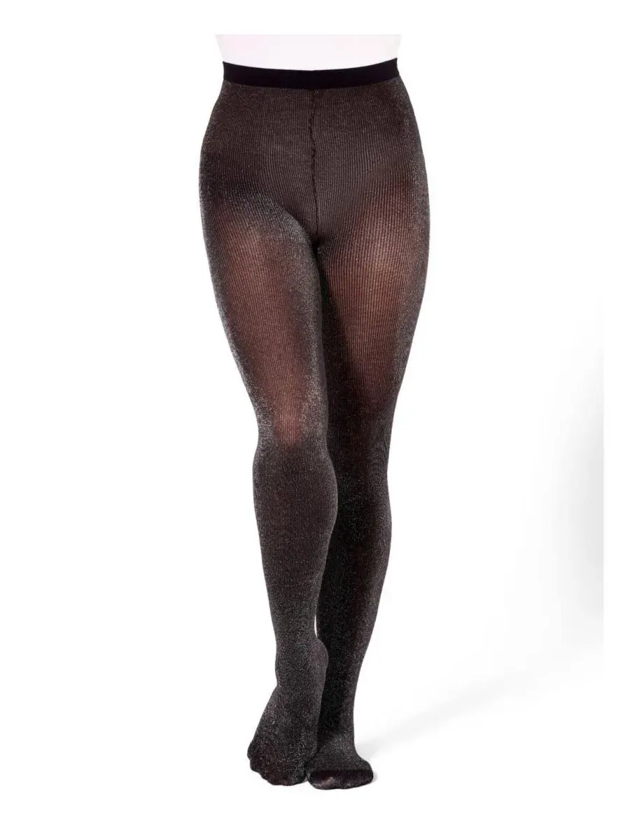 Женские профессиональные колготки с блестками Capezio — изображение 2 из 4, черный