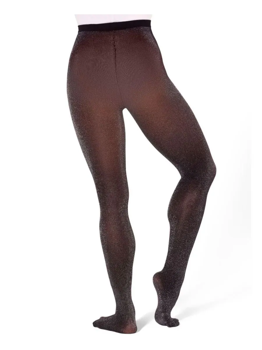 Женские профессиональные колготки с блестками Capezio — изображение 3 из 4, черный