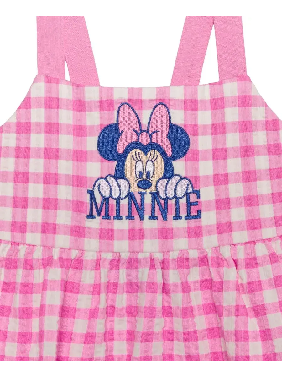 Платье-трапеция с вышивкой Minnie Mouse Disney — изображение 3 из 3, розовый