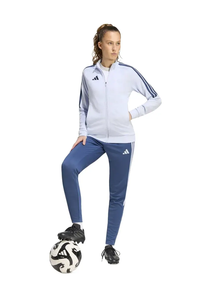 Женский тренировочный спортивный костюм, брюки стандартного кроя Adidas — изображение 2 из 5, синий