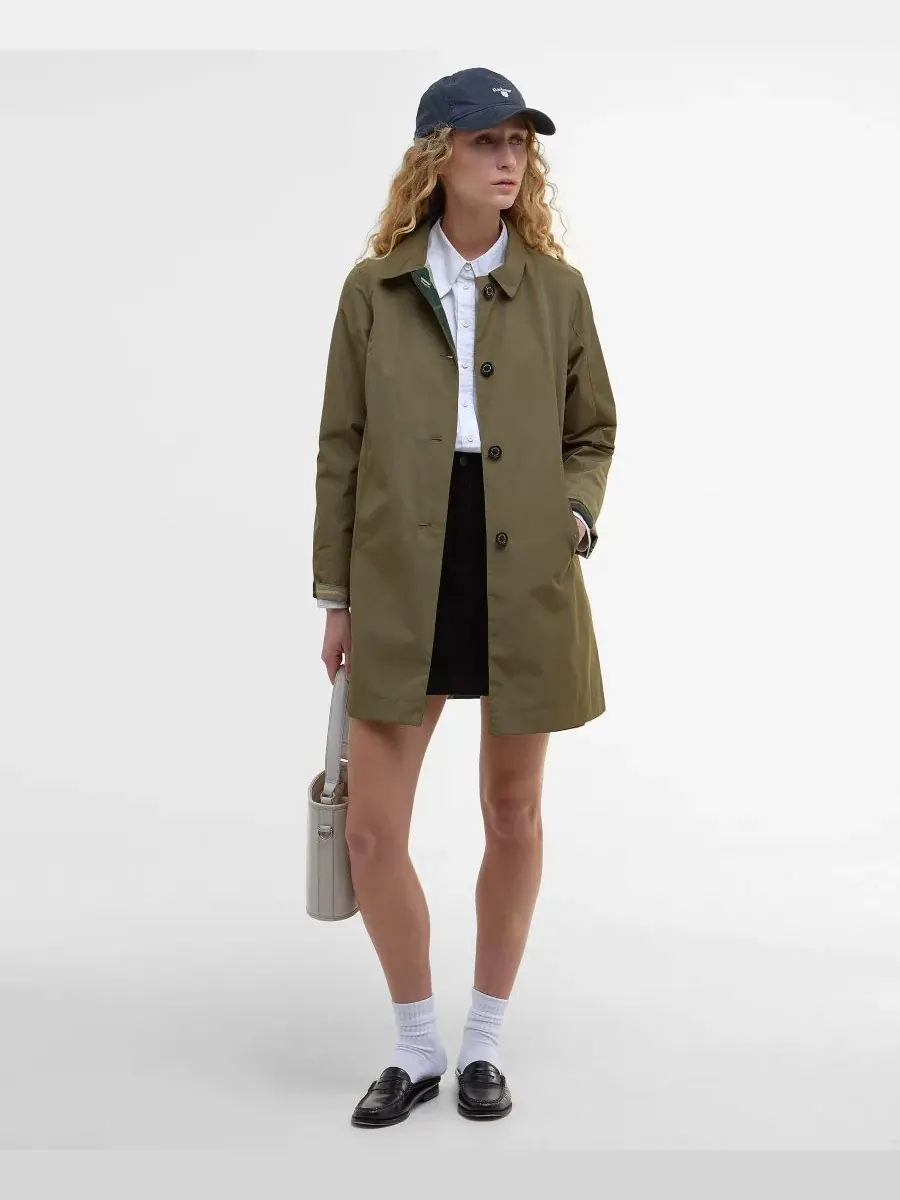 Женская двусторонняя водонепроницаемая куртка Babbity Barbour — изображение 2 из 8, зеленый