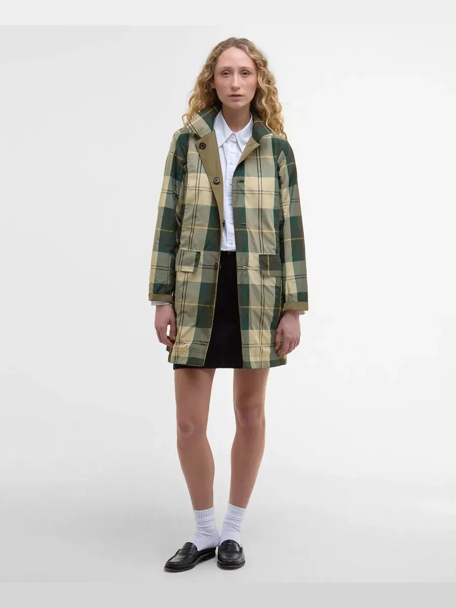Женская двусторонняя водонепроницаемая куртка Babbity Barbour — изображение 3 из 8, зеленый