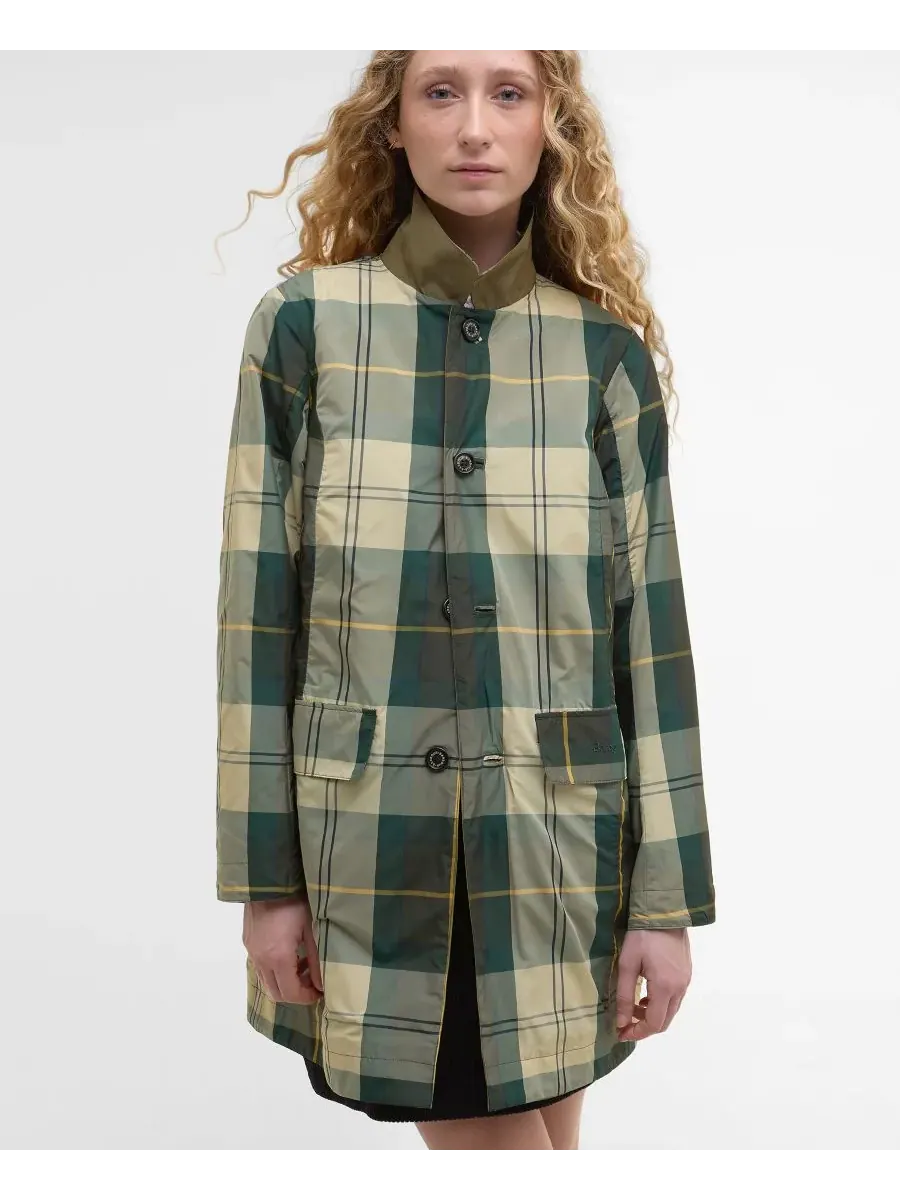 Женская двусторонняя водонепроницаемая куртка Babbity Barbour — изображение 4 из 8, зеленый