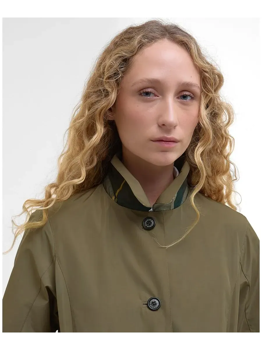 Женская двусторонняя водонепроницаемая куртка Babbity Barbour — изображение 5 из 8, зеленый