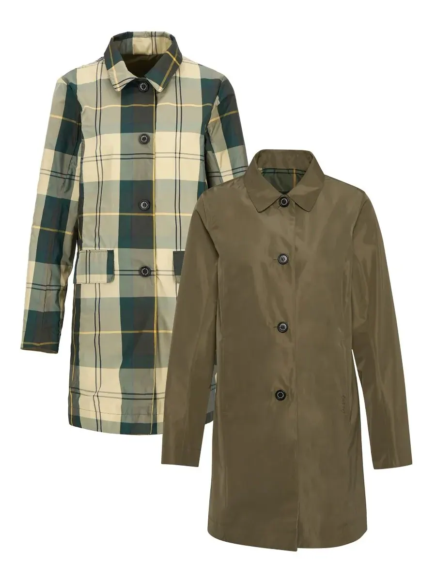 Женская двусторонняя водонепроницаемая куртка Babbity Barbour — изображение 6 из 8, зеленый