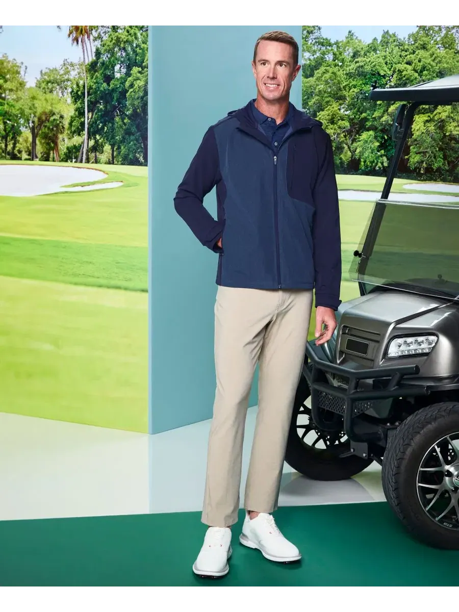 Мужские меланжевые брюки с пятью карманами Pga Tour — изображение 4 из 5, хаки