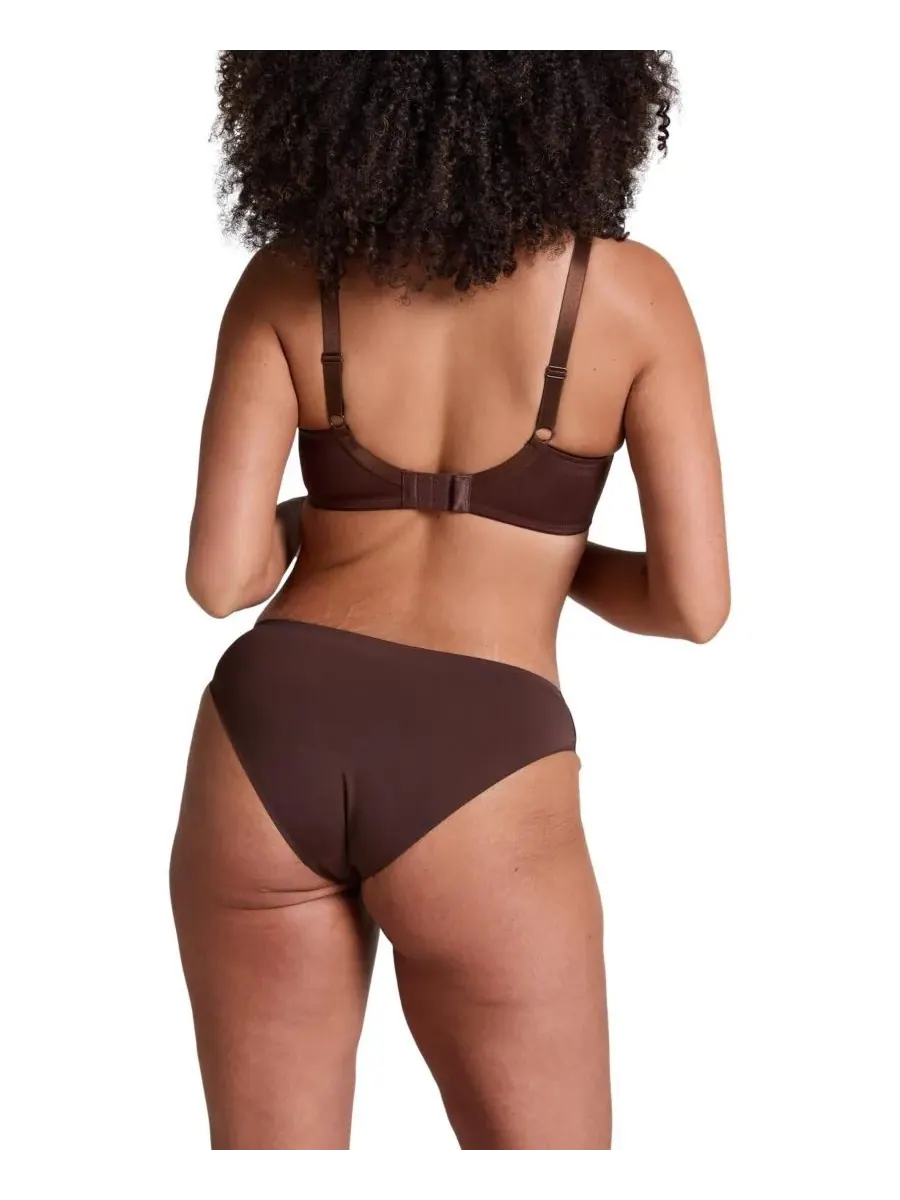 Бюстгальтер-минимизатор Hunkemoller Nina для женщин без подкладки на косточках Hunkemöller — изображение 4 из 4, кофейный