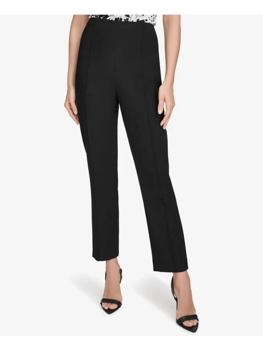 Женские узкие укороченные брюки Halston — черный