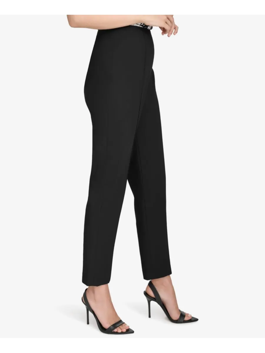 Женские узкие укороченные брюки Halston — изображение 3 из 5, черный