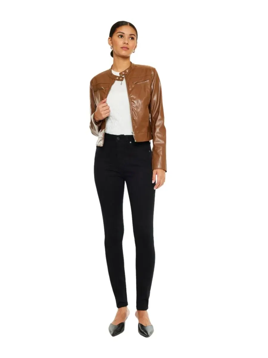 Женские джинсы Vanessa High Rise Super Skinny Kancan — изображение 3 из 7, черный