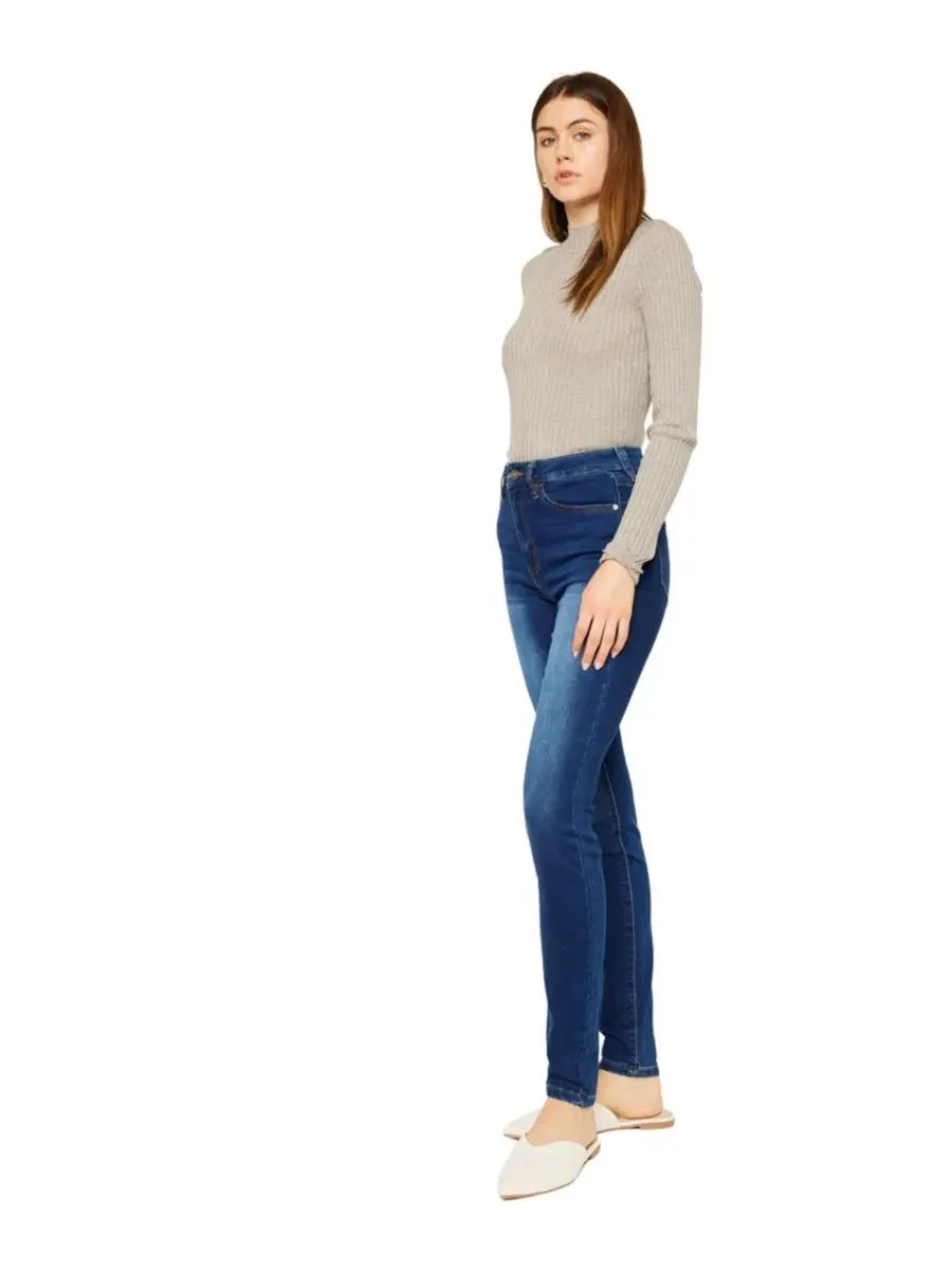 Женские джинсы Vanessa High Rise Super Skinny Kancan — изображение 3 из 8, черный