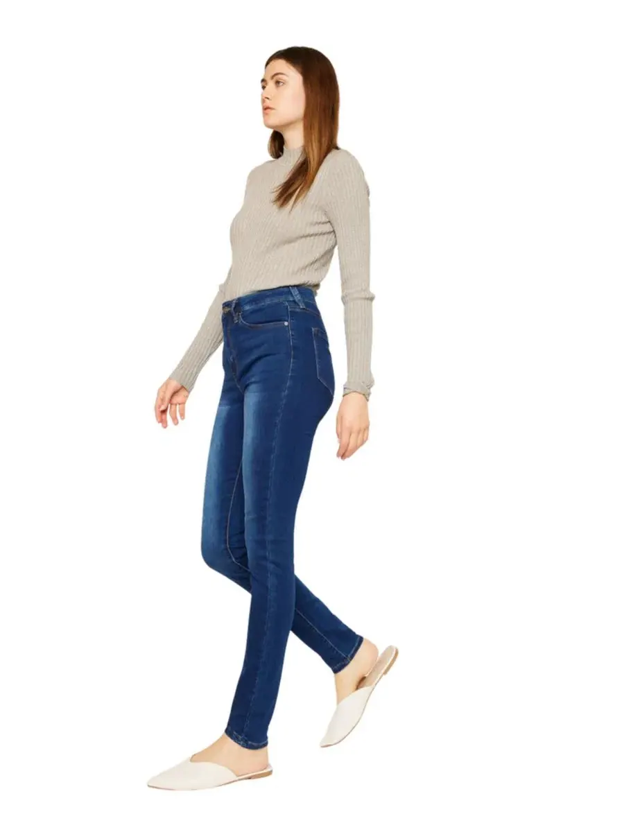 Женские джинсы Vanessa High Rise Super Skinny Kancan — изображение 5 из 8, черный