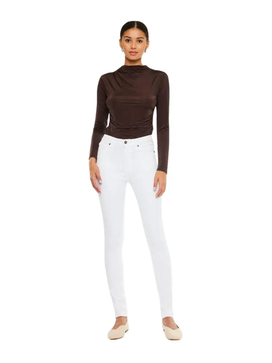 Женские джинсы Vanessa High Rise Super Skinny Kancan — изображение 3 из 9, белый
