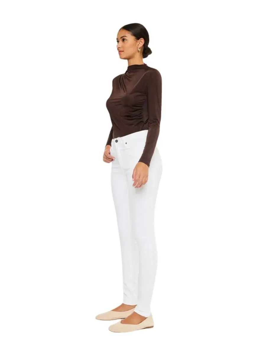 Женские джинсы Vanessa High Rise Super Skinny Kancan — изображение 8 из 9, белый