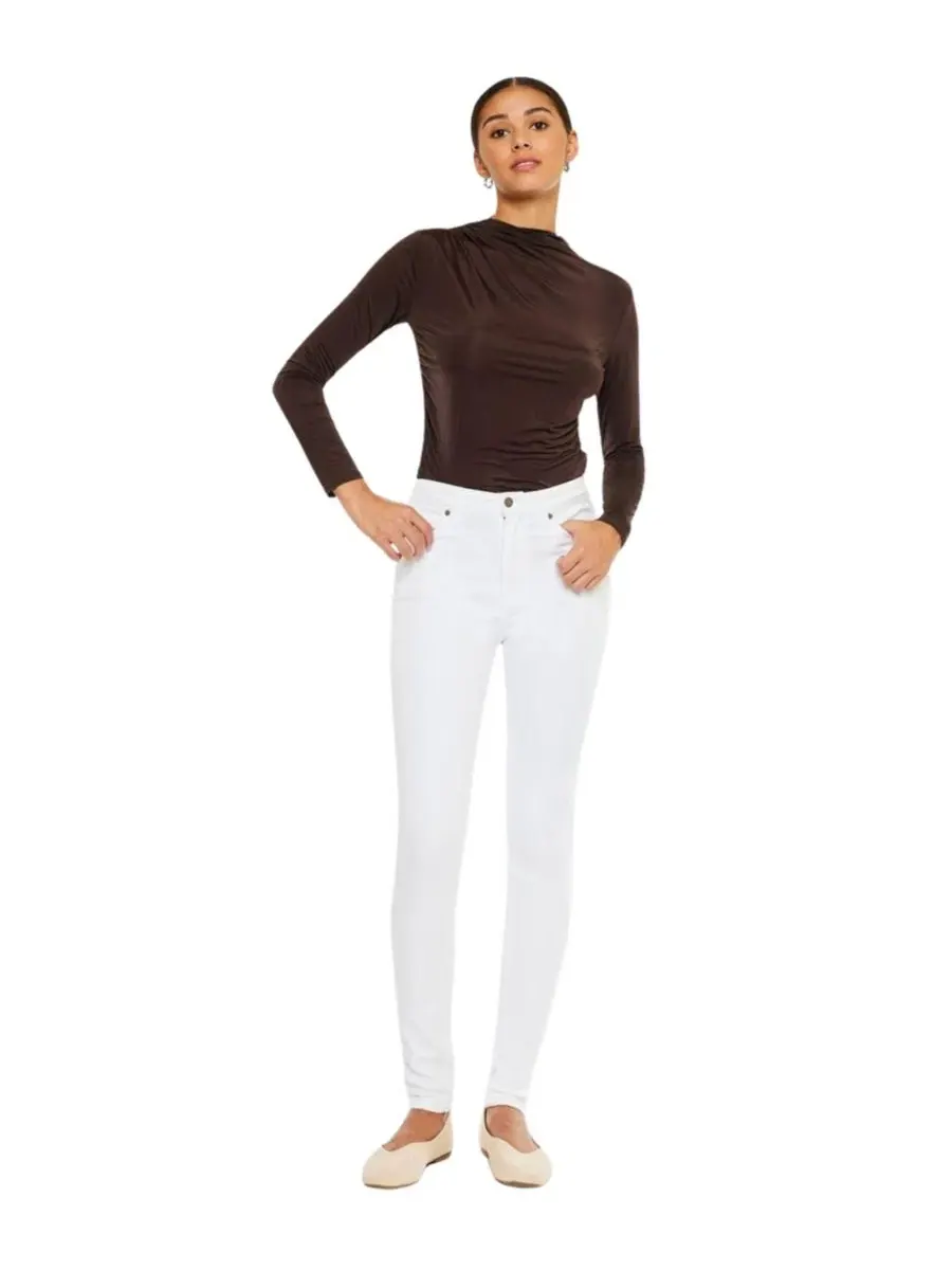 Женские джинсы Vanessa High Rise Super Skinny Kancan — изображение 9 из 9, белый