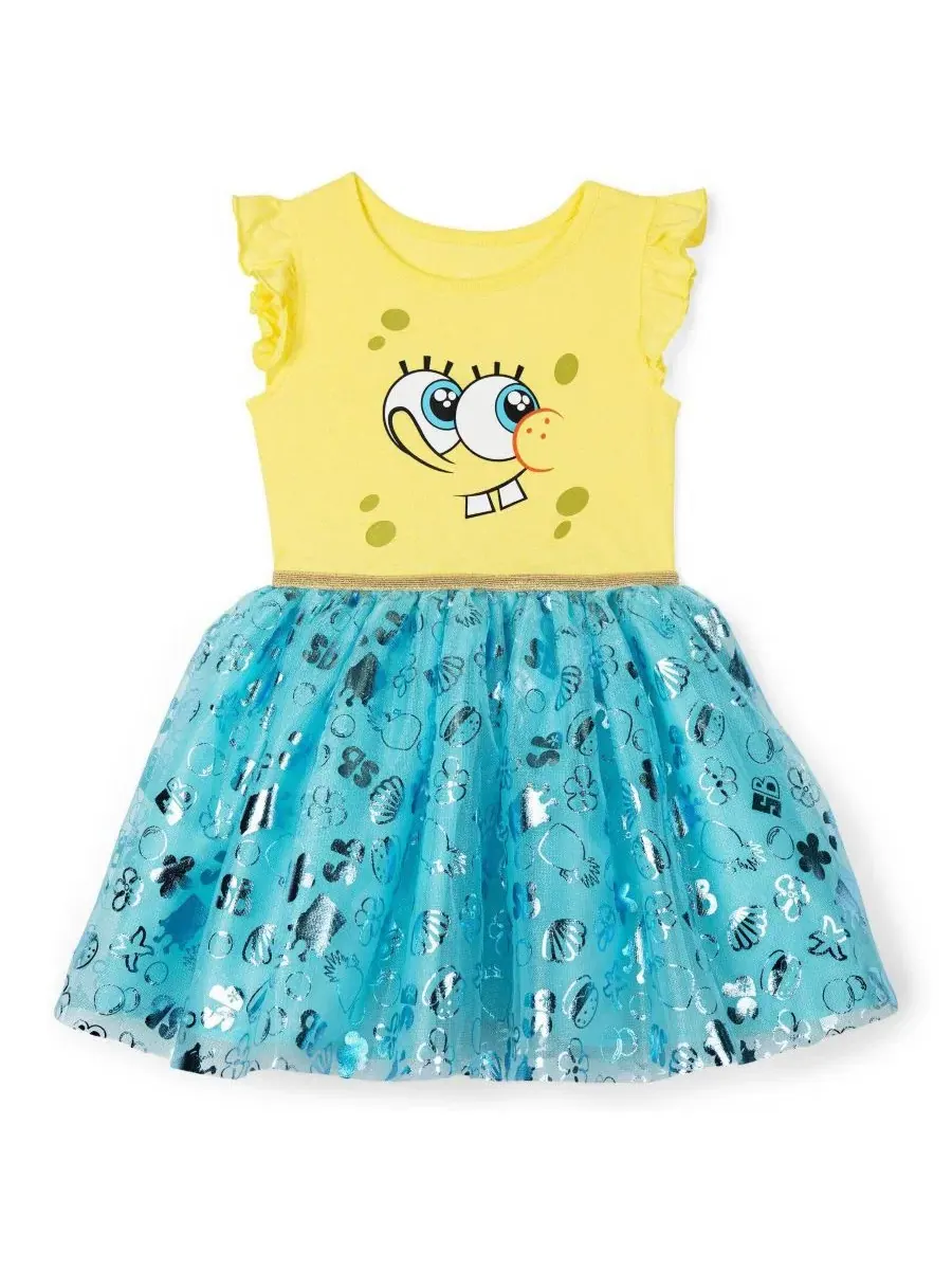 Детское платье с пачкой SpongeBob SquarePants — синий