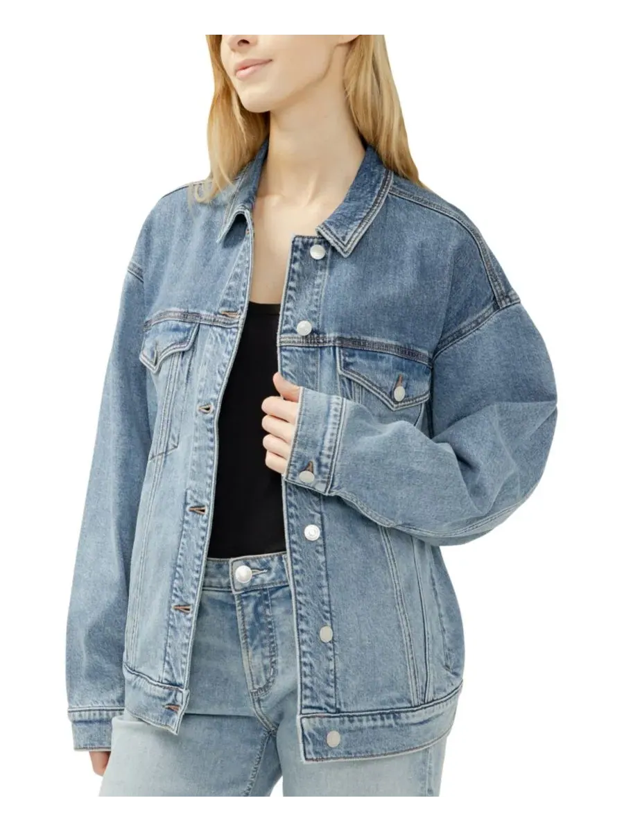 Женская куртка в западном стиле с принтом Silver Jeans Co. — изображение 2 из 5, серебристый