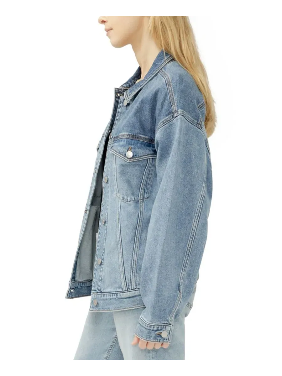 Женская куртка в западном стиле с принтом Silver Jeans Co. — изображение 3 из 5, серебристый