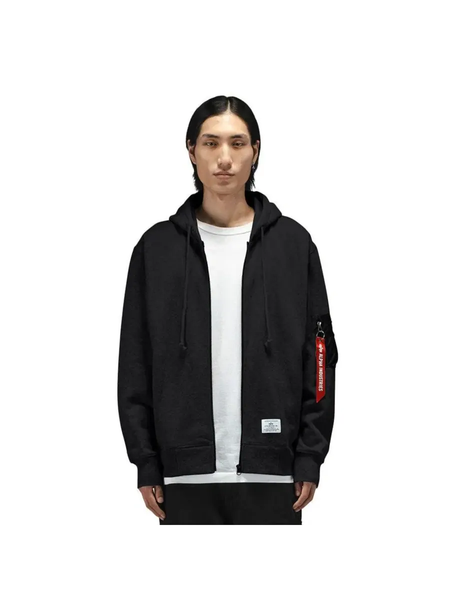 Куртка с капюшоном Alpha Industries — изображение 1 из 3, черный