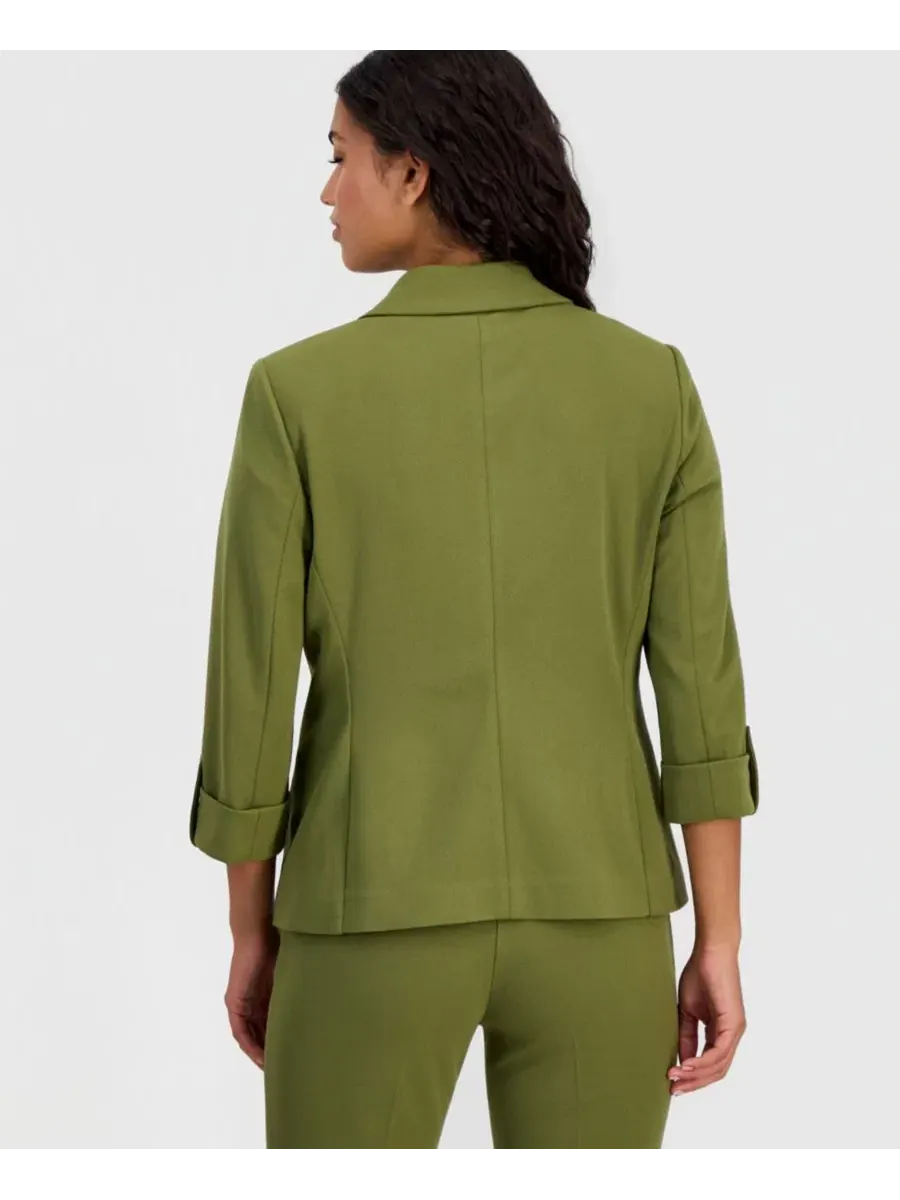 Комплект из жакета, топа и брюк Anne Klein Essentials — изображение 2 из 5, зеленый