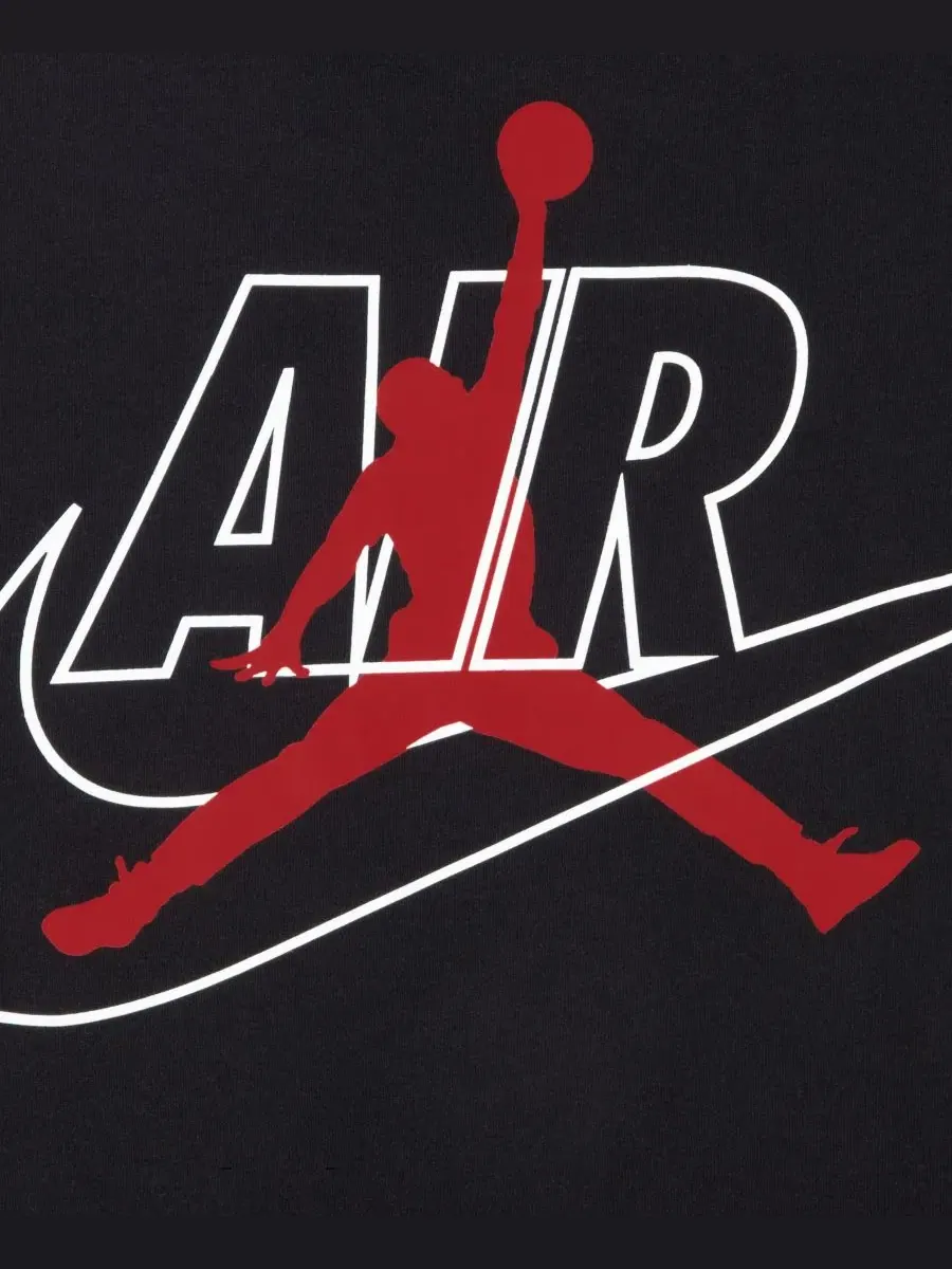 Худи-футболка с капюшоном и длинным рукавом Jumpman Air Jordan — изображение 3 из 3, черный