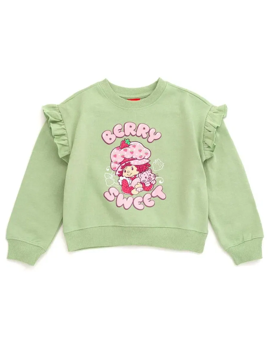 Комплект из свитшота и спортивных брюк для девочек Strawberry Shortcake — изображение 3 из 3, бледный зеленый