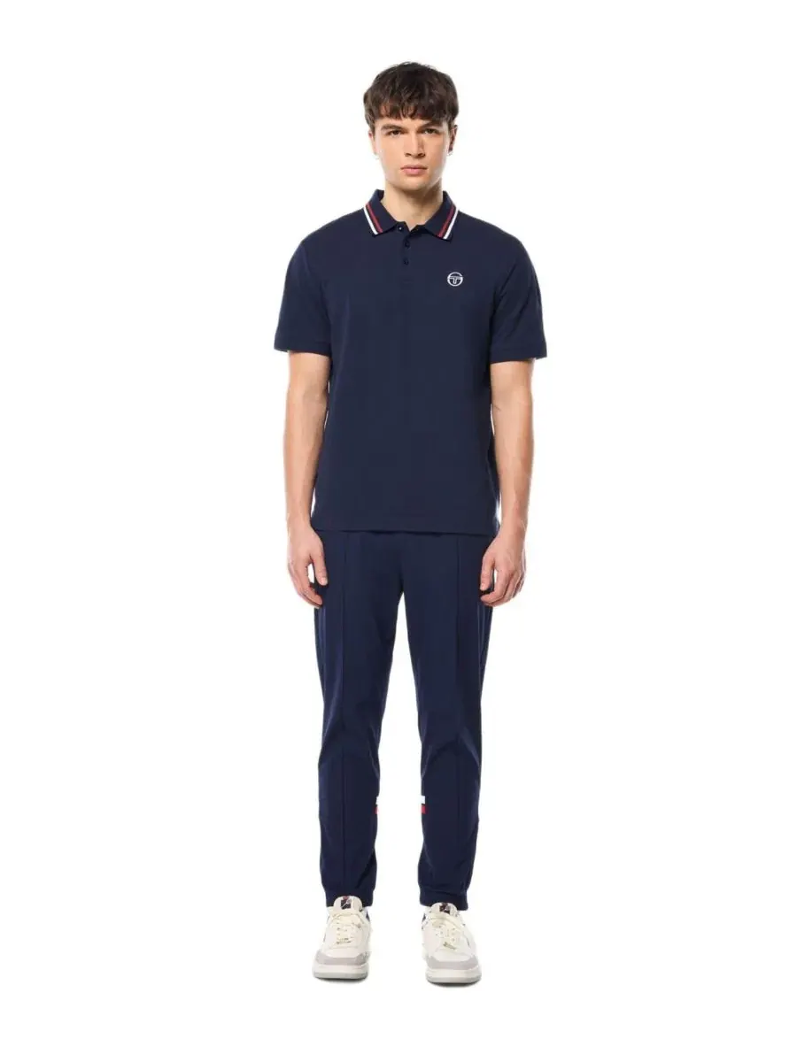 Поло из пике с логотипом Ciro Pique Sergio Tacchini — изображение 4 из 5, синий