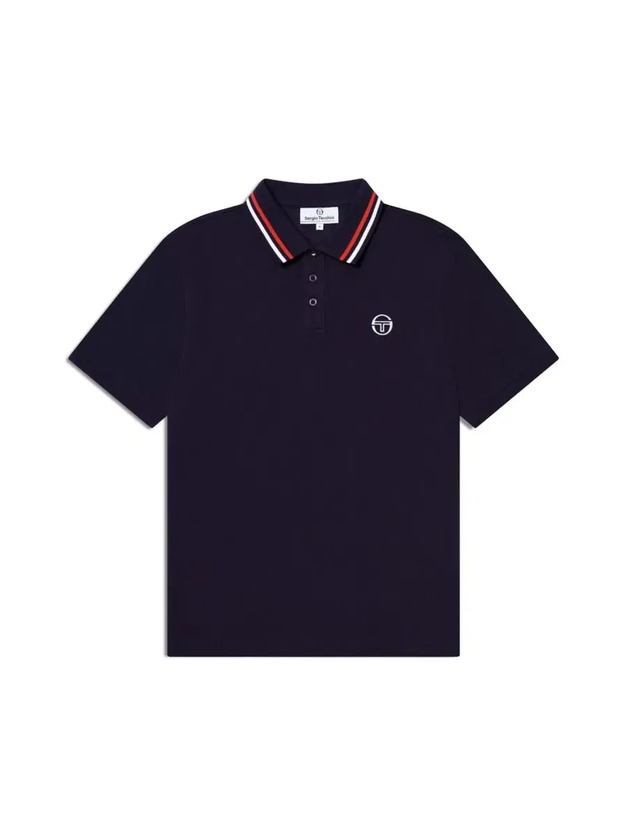 Поло из пике с логотипом Ciro Pique Sergio Tacchini — изображение 5 из 5, синий