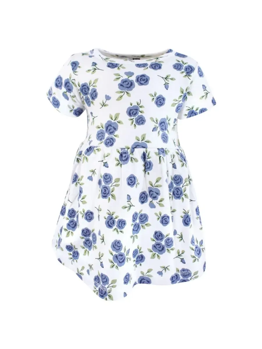 Комплект из двух платьев (двух пар) Hudson Baby — изображение 4 из 4, розовый синий