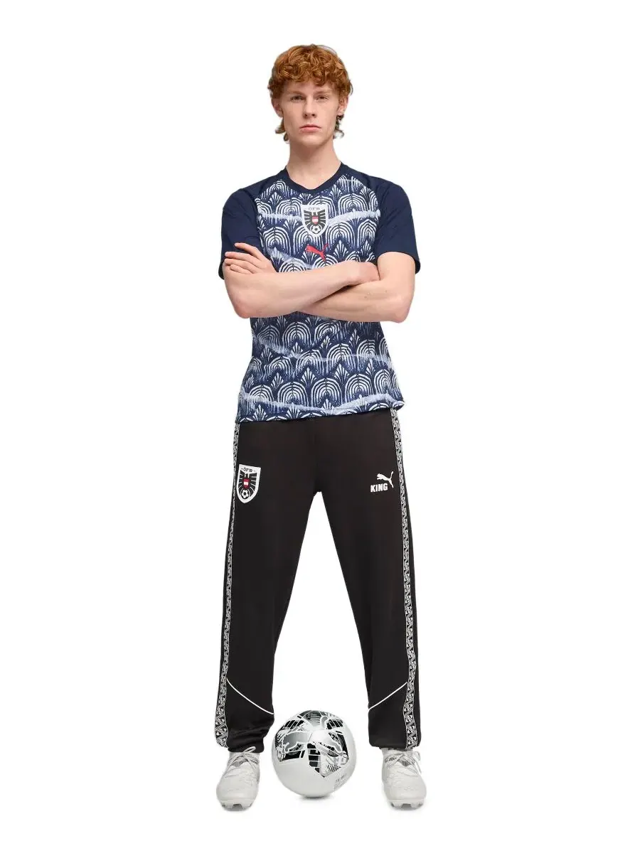 Футболка Puma Austria Men's Pre-Match Soccer Jersey — изображение 2 из 3, темно-синий/красный