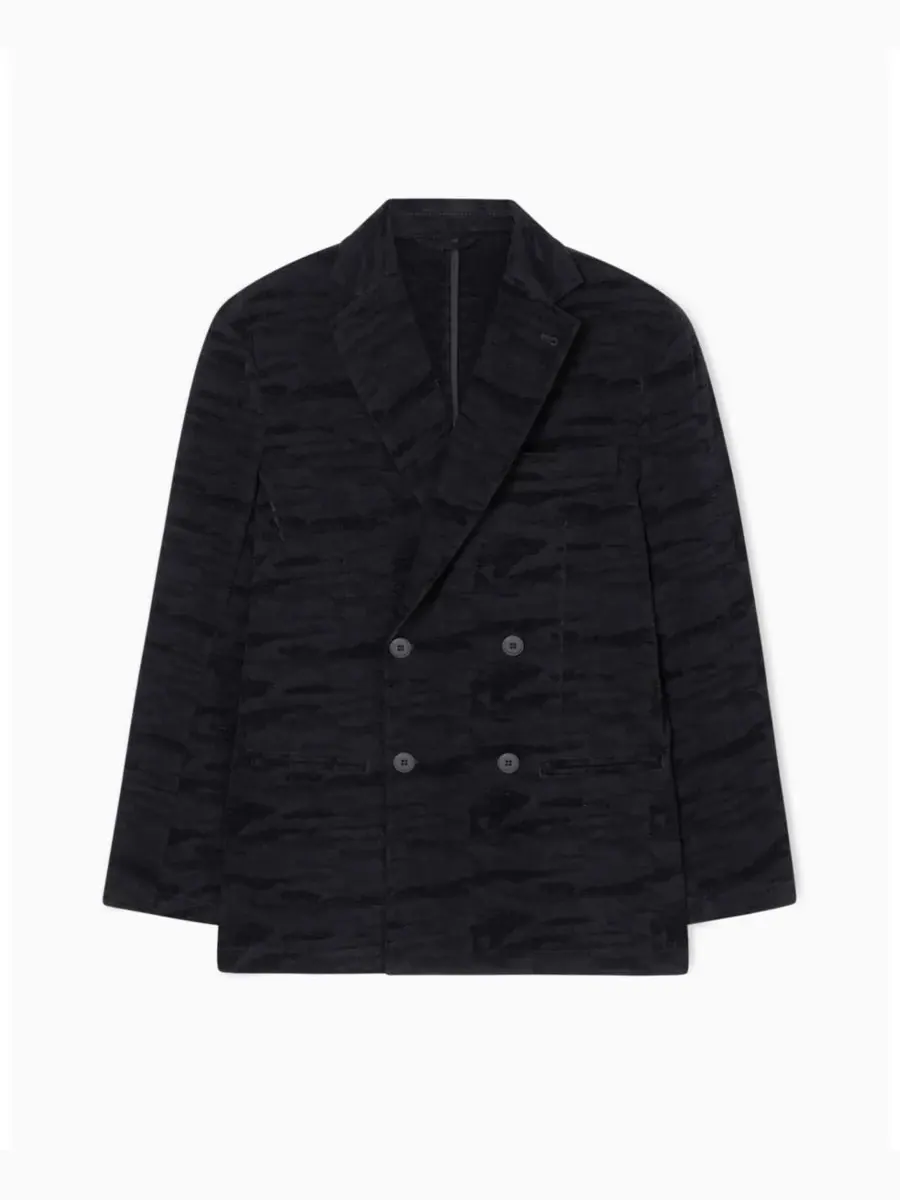A|X Armani Exchange Мужской жаккардовый пиджак с камуфляжным принтом
