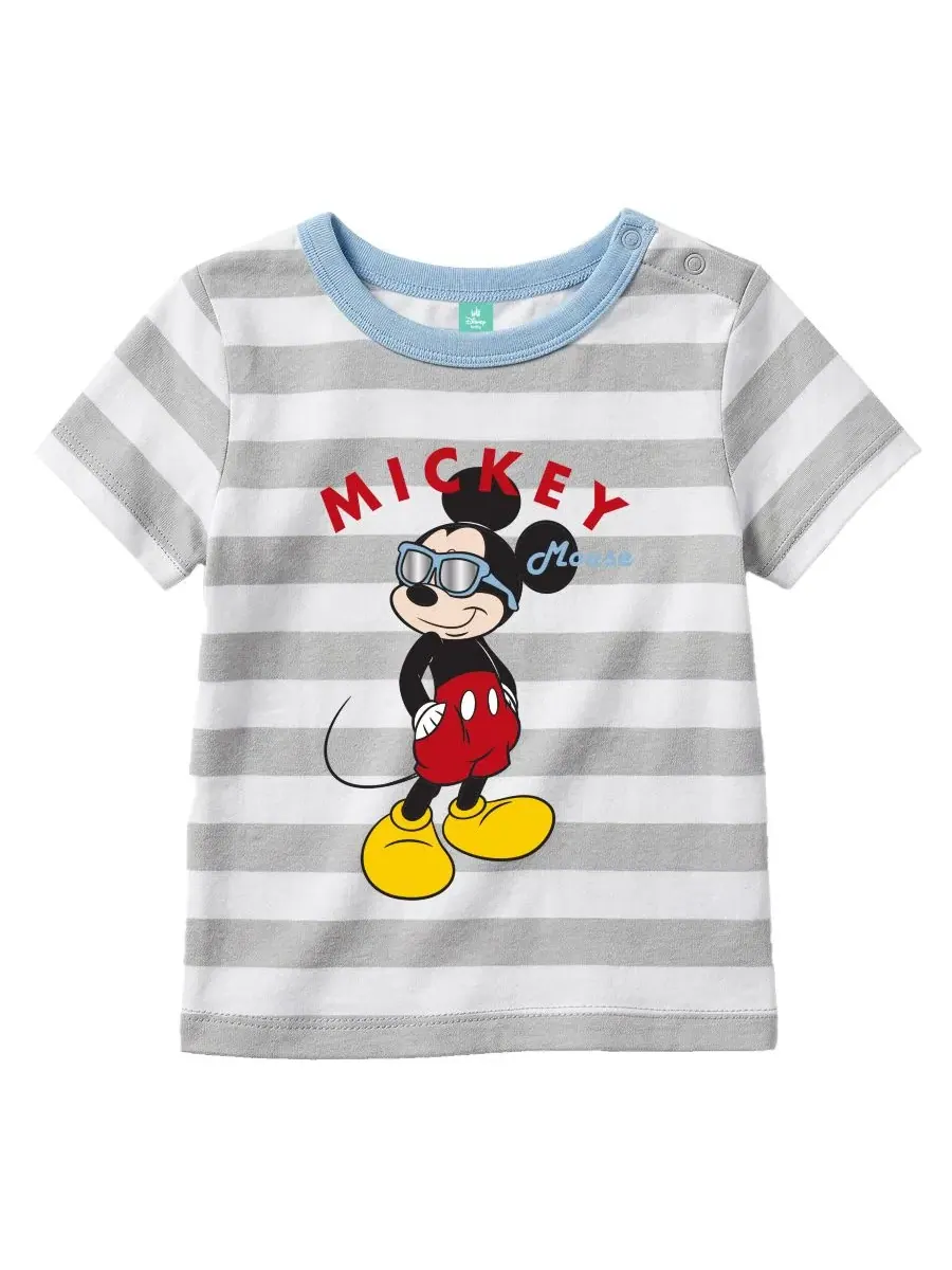 Комплект из футболки и шорт с принтом Микки Мауса Disney — изображение 3 из 6, синий/серый
