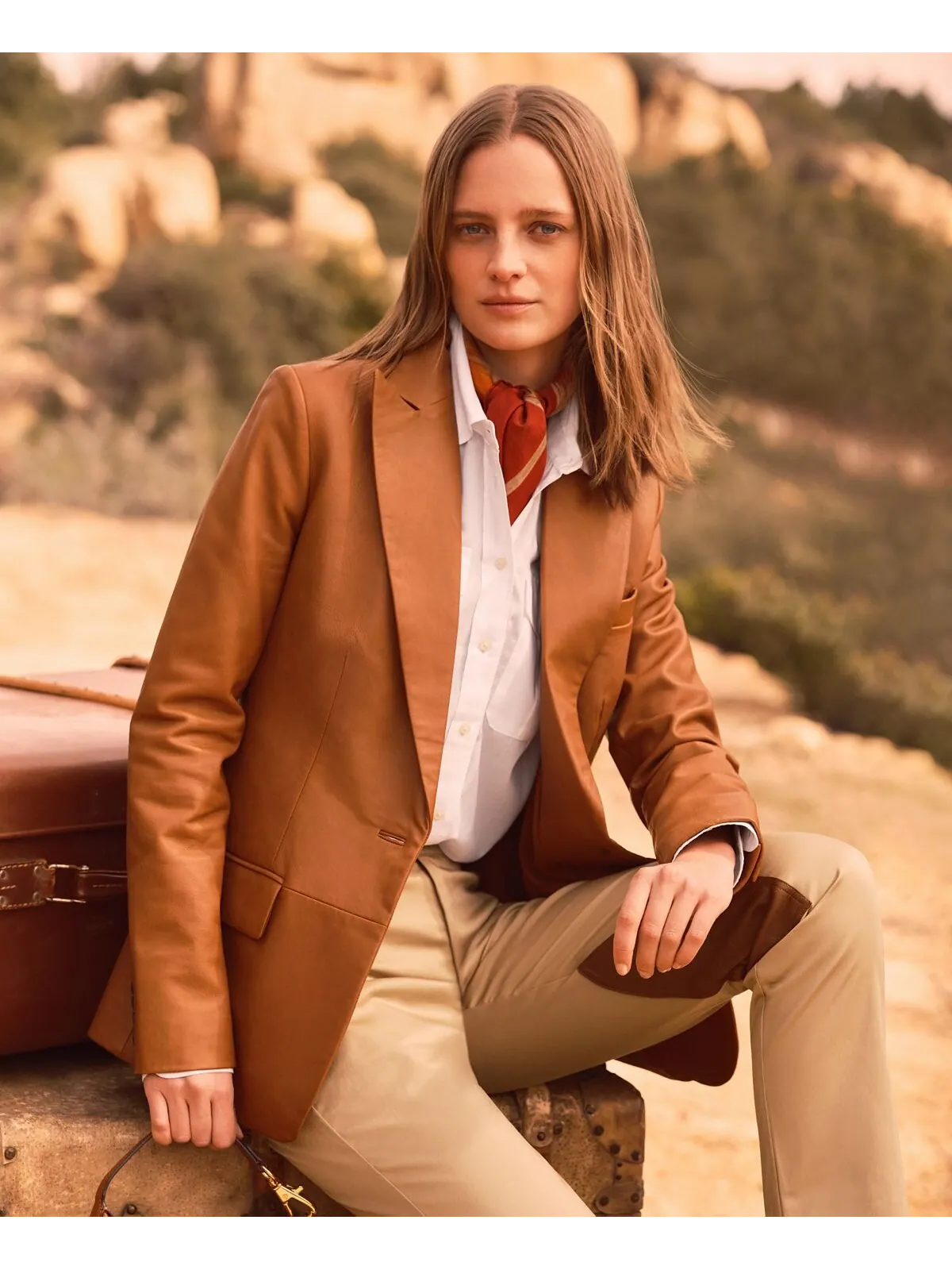 Рубашка прямого кроя без глажки, стандартная и миниатюрная Lauren Ralph Lauren — изображение 5 из 10, темно-синий
