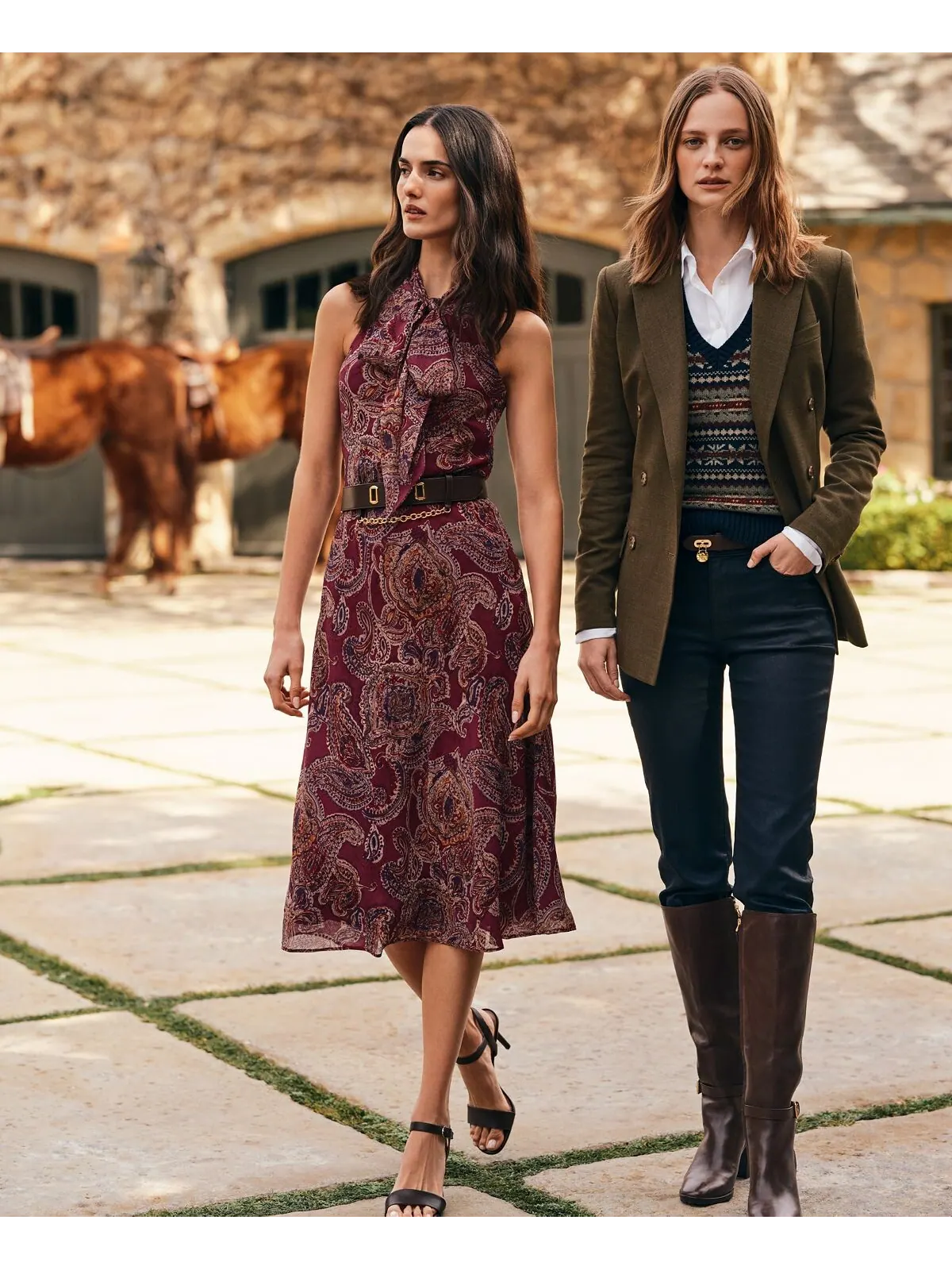 Рубашка прямого кроя без глажки, стандартная и миниатюрная Lauren Ralph Lauren — изображение 9 из 10, черный/белый
